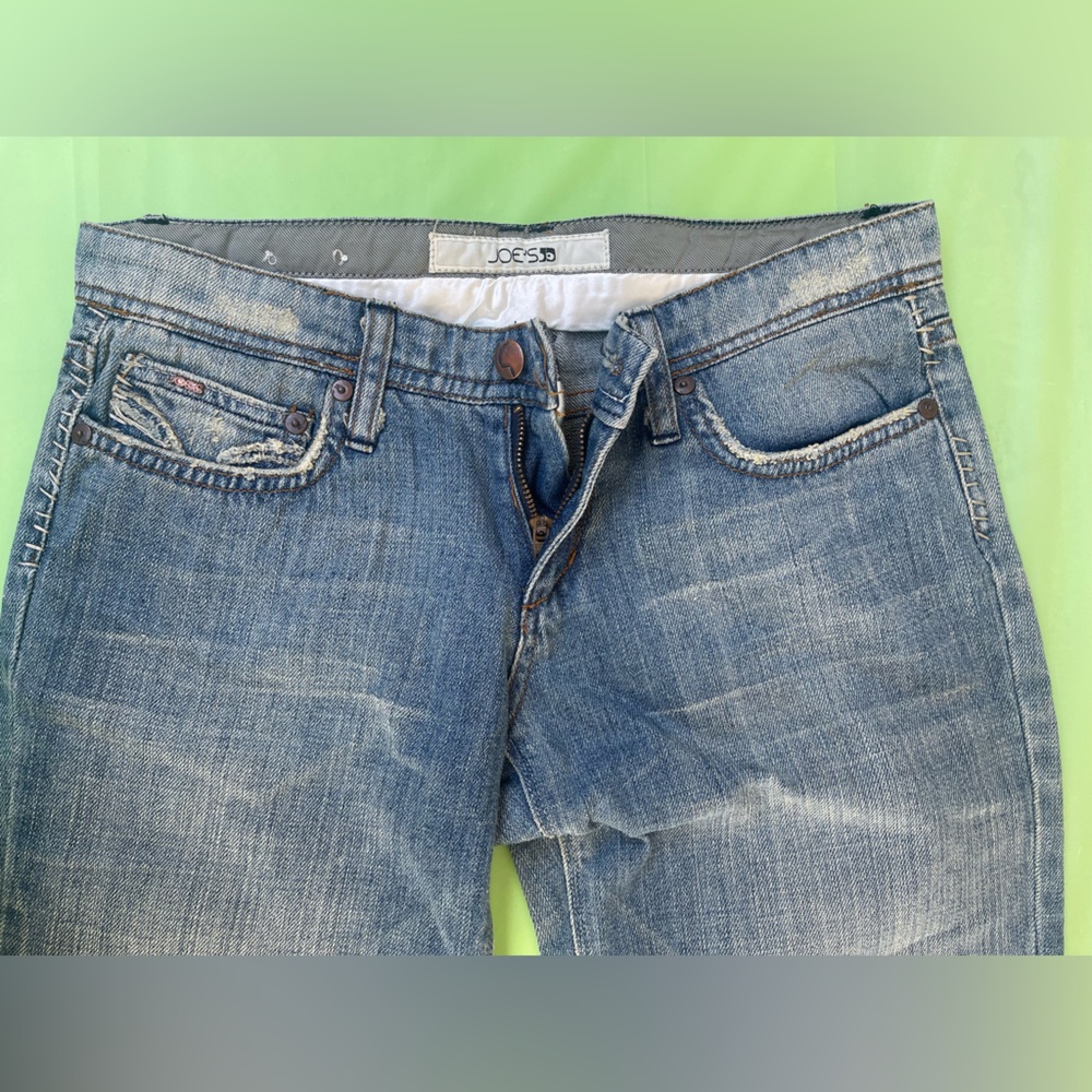 LOW RISE JOE’S VINTAGE DISTRESSED JEANS Bootcut NEW WITHOUT THE TAGS SIZE 27 - Picture 6 of 16